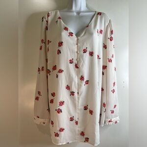 Loft Plus Flowy Blouse Size 20
